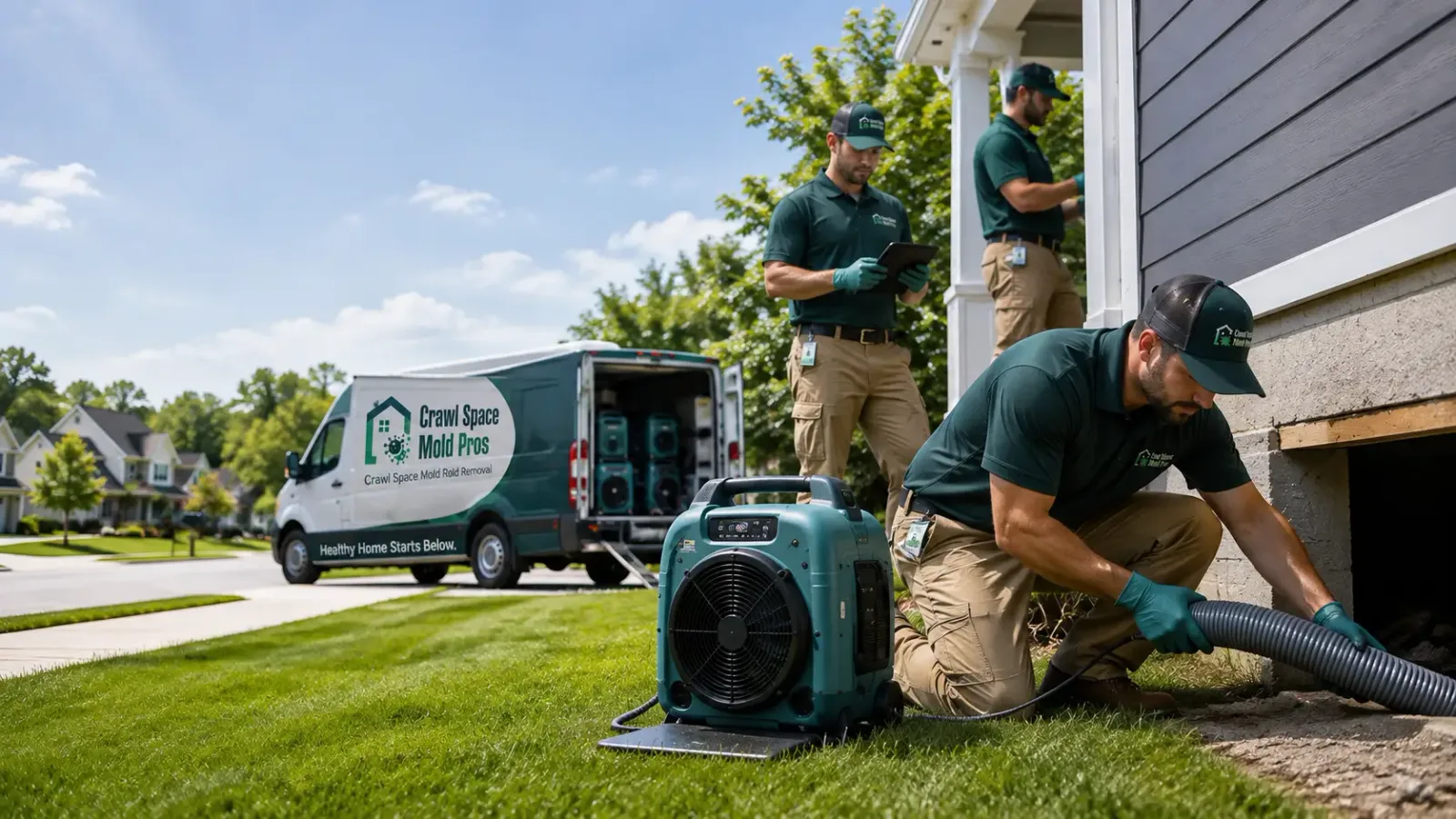 Crawl Space Mold Removal in Rock, KS
